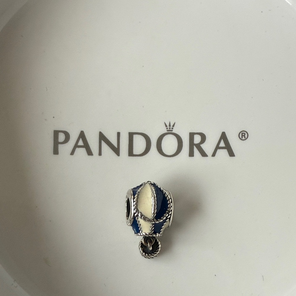 Pandora Silver and Blue Hot Air Balloon Charm